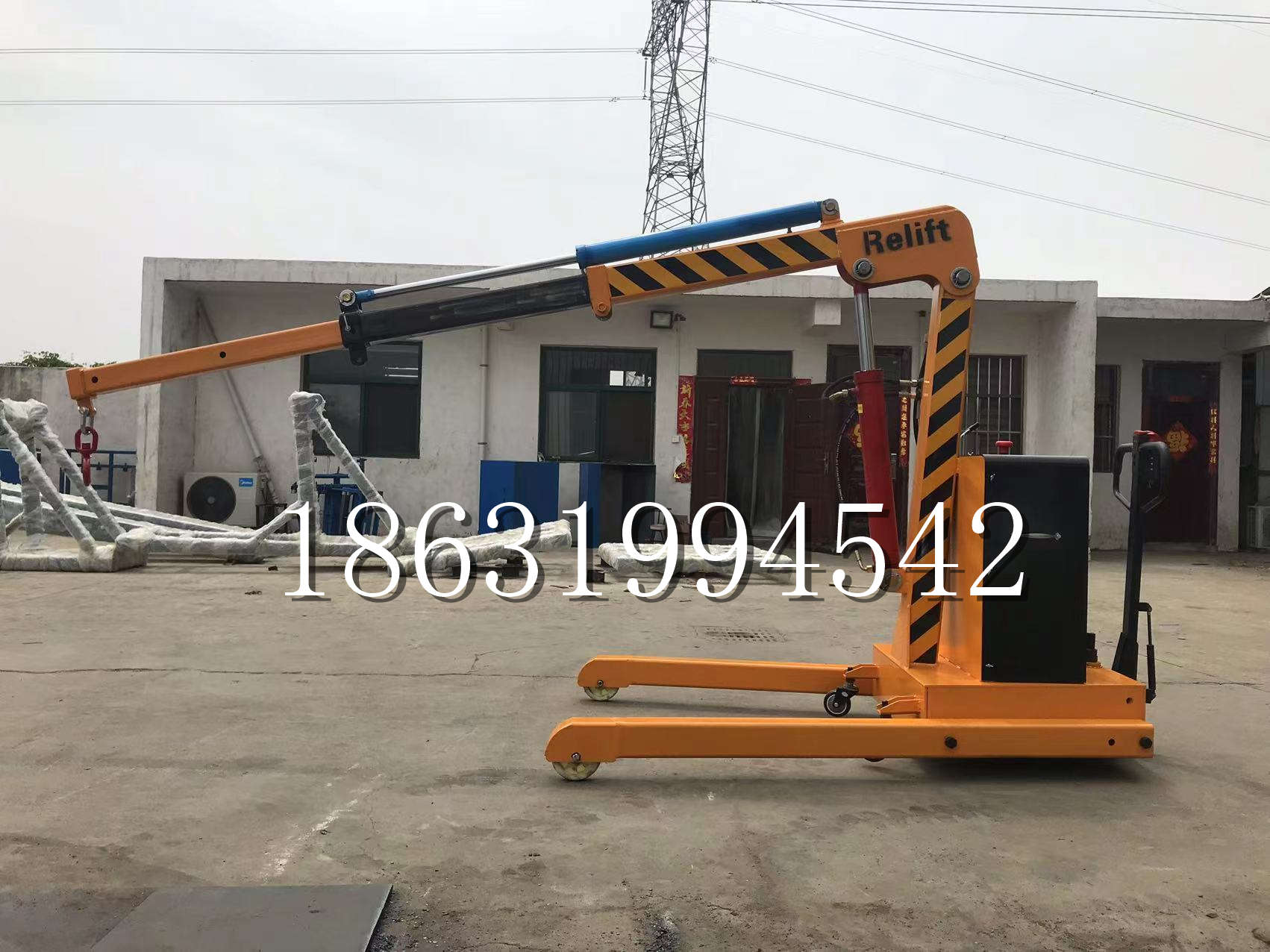 万全区久征定做3吨三轮随车吊 农用园林绿化移树吊 平板工程用小吊机